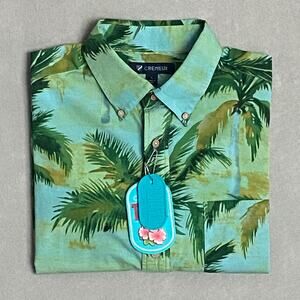 Daniel Cremieux 38 Tahiti Collection Men's Large Button-Down Shirt Tropical NEW